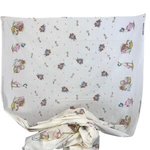 Vintage 1985 Beatrix Potter Frederick Warne Fabric 4.5 Yards Jemima Puddle Duck